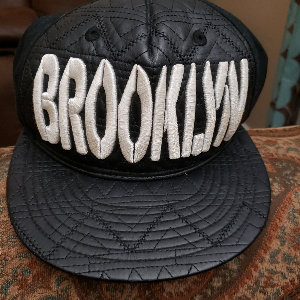 Brooklyn leather cap